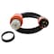 Ac Works SOOW Locking Extension Cord, 12 AWG, Indoor/Outdoor, 12/4, 1 Outlets, CS6364, Black, Rubber, Nylon TEL1420-025 - alternate 1